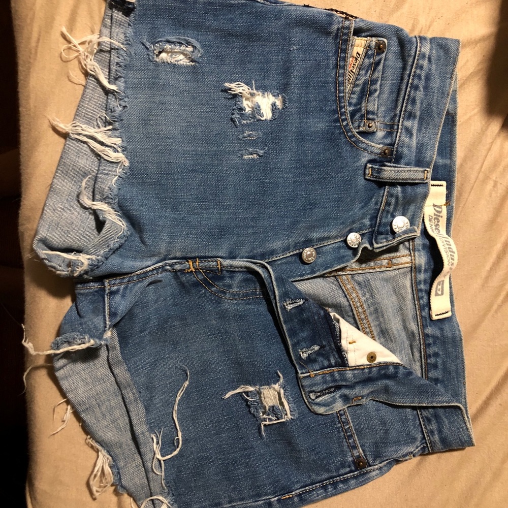 Jean High Waisted Shorts